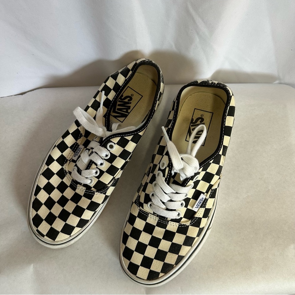 Vans Black and White Checkerboard Shoes